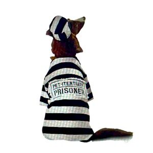 Bad Pet Prisoner Costume for Dogs and Cats XS